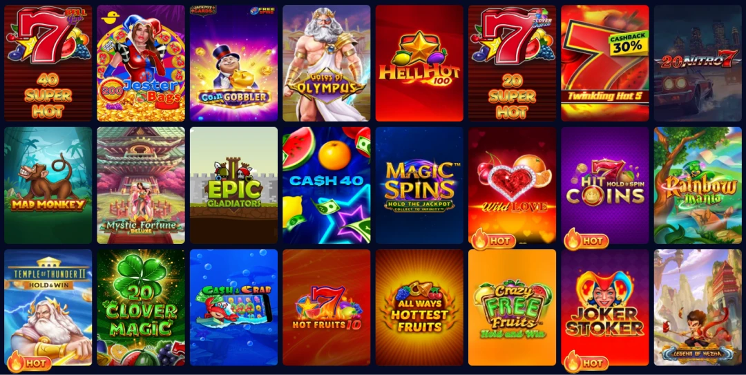 Admiralbet Casino Games